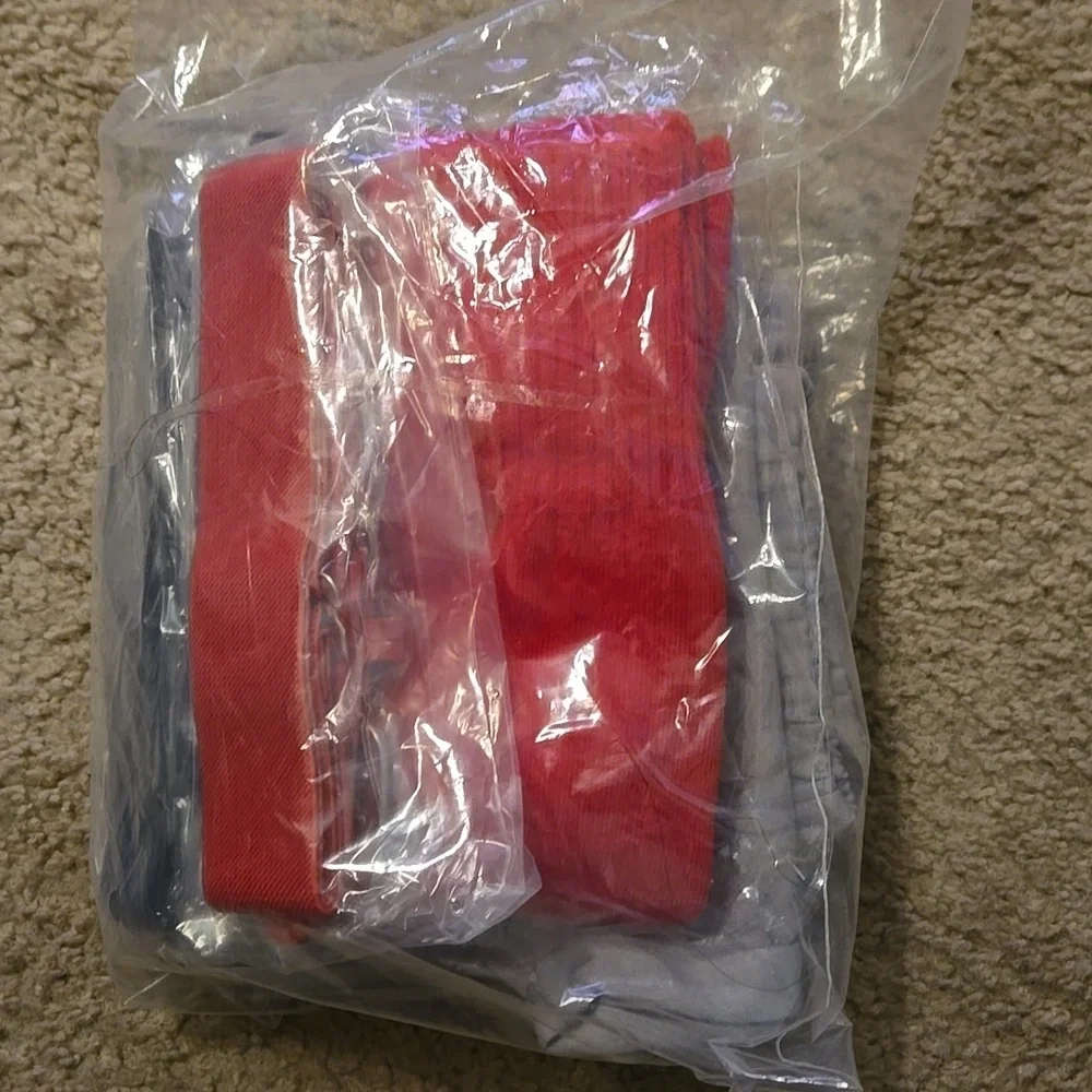 Youths Gray Knicker Pant With Red & Blue Socks and Belts